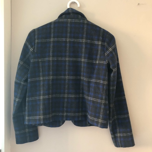 Plaid cropper blazer - Picture 2 of 2